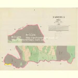 Zabiehla - c9000-1-001 - Kaiserpflichtexemplar der Landkarten des stabilen Katasters