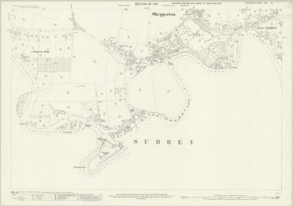Middlesex XXIV.16 (includes: Chertsey; Shepperton; Walton Upon Thames; Weybridge) - 25 Inch Map