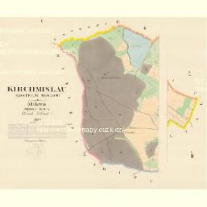 Kirchmislau (Kostelni Mislow) - m1290-1-001 - Kaiserpflichtexemplar der Landkarten des stabilen Katasters