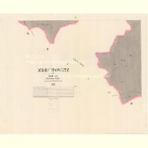 Zdechowitz - c9209-1-005 - Kaiserpflichtexemplar der Landkarten des stabilen Katasters