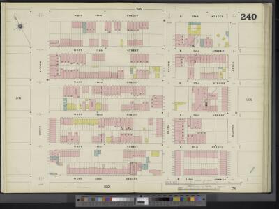 Manhattan, V. 11, Double Page Plate No. 240 [Map bounded by W. 135th St., E. 135th St., Madison Ave., E. 130th St., W. 130th St., Lenox Ave.]