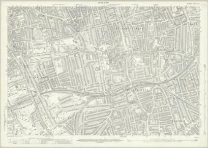 London (1915- Numbered sheets) IX.7 (includes: Camberwell) - 25 Inch Map