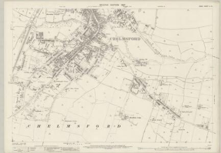 Essex (1st Ed/Rev 1862-96) LII.8 (includes: Chelmsford; Great Baddow) - 25 Inch Map