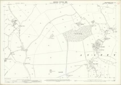 Hertfordshire IX.10 (includes: Anstey; Barkway; Nuthampstead; Wyddial) - 25 Inch Map