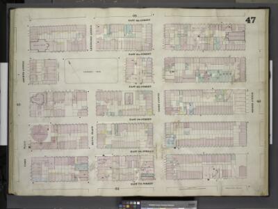 [Plate 47: Map bounded by East 22nd Street, Second    Avenue, East 17th Street, Union Place, Fourth Avenue; Including East 21st        Street, East 20th Street, East 19th Street, East 18th Street, Gramercy Place,    Lexington Avenue, Irving Place, Thi