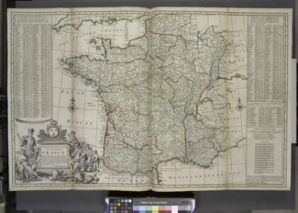 A new and exact map of France divided into all its provinces and acquisitions, ...