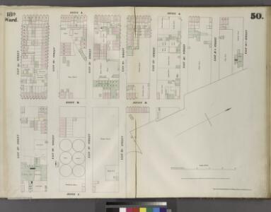 [Plate 50: Map bounded by East 20th Street, East River, East 16th Street, Avenue C, East 13th Street, Avenue A.]