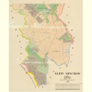 Klein Geschow - c4455-1-002 - Kaiserpflichtexemplar der Landkarten des stabilen Katasters