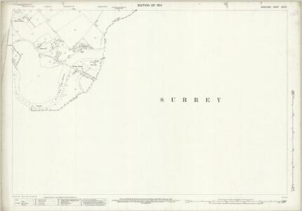 Middlesex XXV.13 (includes: Shepperton; Walton Upon Thames) - 25 Inch Map