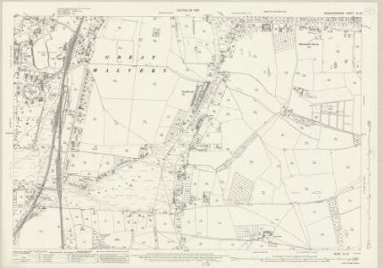 Worcestershire XL.13 (includes: Great Malvern; Hanley Castle; Malvern Wells) - 25 Inch Map