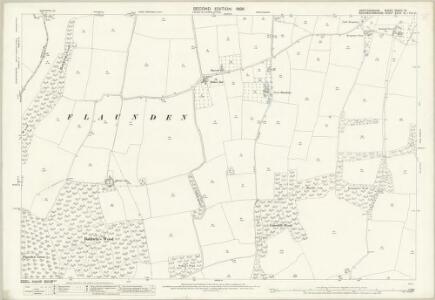 Hertfordshire XXXVIII.10 (includes: Bovingdon; Chenies; Flaunden; Latimer; Sarratt) - 25 Inch Map