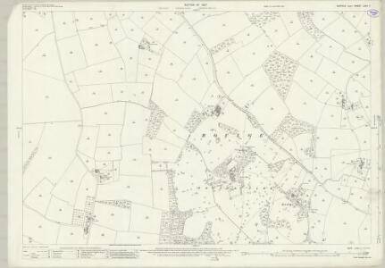 Suffolk LXVII.7 (includes: Boulge; Bredfield; Burgh; Dallinghoo Wield) - 25 Inch Map