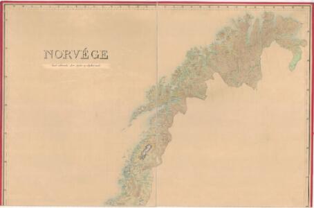 Statistikk kart 27 nord: Norvège. Kart udvisende skov, dyrket og udyrket mark