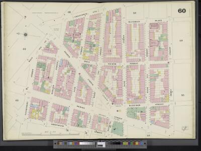 Manhattan, V. 3, Double Page Plate No. 60 [Map bounded by Waverley Pl., Perry St., Greenwich St., Gansevoort St.]