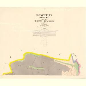 Hoschtitz (Hosstitz) - c7453-1-001 - Kaiserpflichtexemplar der Landkarten des stabilen Katasters