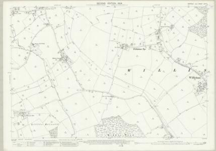 Suffolk LXV.11 (includes: Barking; Great Bricett; Offton; Ringshall; Willisham) - 25 Inch Map