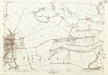 Gloucestershire XLII.14 (includes: Bisley With Lypiatt) - 25 Inch Map