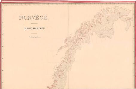 Statistikk kart 7 nord: Norvége. Lieux Habités