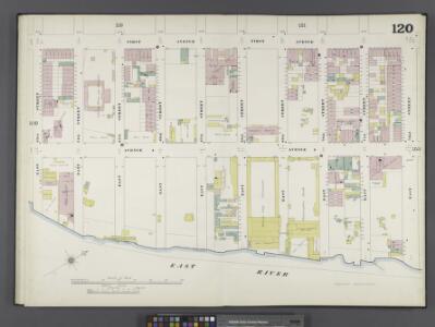 Manhattan, V. 6, Double Page Plate No. 120 [Map bounded by 1st Ave., E. 72nd St., East River, E. 63rd St.]