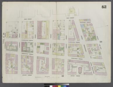 Plate 52: Map bounded by West 10th Street, Hudson Street, Hammersley Street, West Street