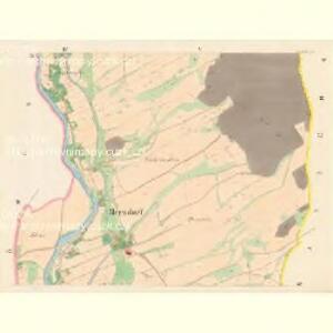 Merzdorf (Budikow) - m0480-2-003 - Kaiserpflichtexemplar der Landkarten des stabilen Katasters