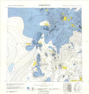 Geologiske kart 121-H: Kart med magnetisk totalfelt. Haugesund