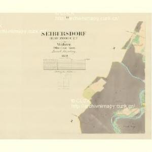 Seibersdorf (Hauzowice) - m0069-1-003 - Kaiserpflichtexemplar der Landkarten des stabilen Katasters