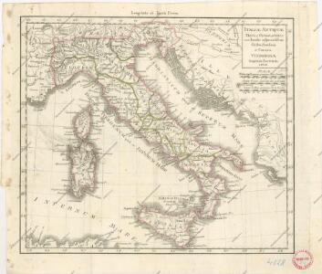 Italiae antiquae tabula geographica cum Insulis adjacentibus