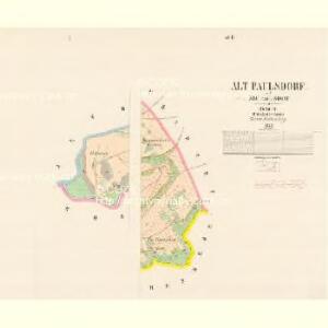 Alt Paulsdorf - c7272-1-001 - Kaiserpflichtexemplar der Landkarten des stabilen Katasters