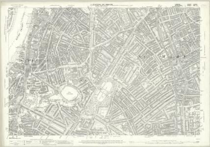 London (Edition of 1894-96) LXXXIX (includes: Lambeth St Mary; Southwark) - 25 Inch Map