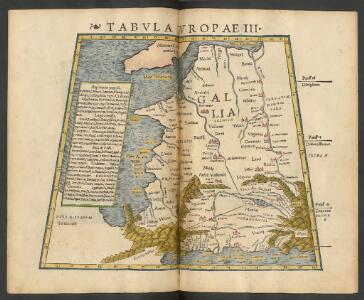 Tabula Europae III. [Karte], in: Geographia universalis vetus et nova complectens Claudii Ptolemaei Alexandrini enarrationis libros VIII, S. 228.