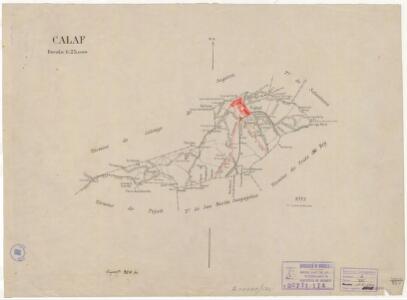 Mapa planimètric de Calaf