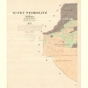 Weimislitz - m3343-1-002 - Kaiserpflichtexemplar der Landkarten des stabilen Katasters
