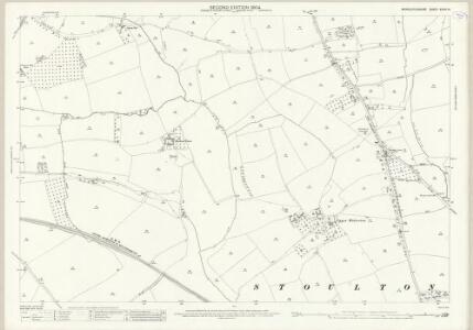 Worcestershire XXXIV.14 (includes: Norton Juxta Kempsey; Stoulton; White Ladies Aston; Whittington) - 25 Inch Map