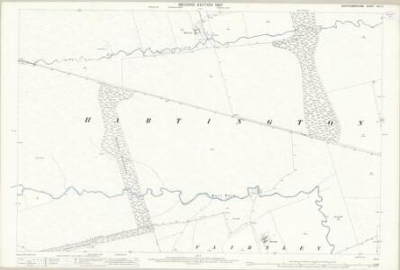 Northumberland (Old Series) LXII.5 (includes: Catcherside; Fairnley; Hartington; Harwood) - 25 Inch Map
