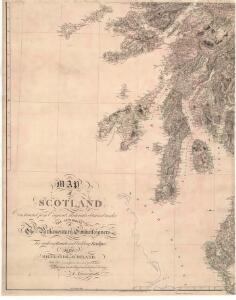 Map of Scotland constructed from original materials.