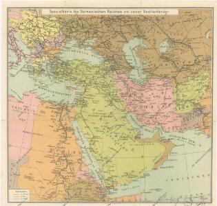Spezialkarte des Osmanischen Reiches und seiner Nachbarländer
