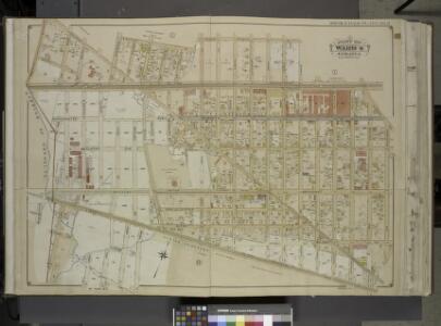 Queens, Vol. 1, Double Page Plate No. 2; Part of Ward Four, Jamaica; [Map bounded by Borough of Brooklyn, Elderst Lane, Drew Ave.,     Center Ave., Snedeker Ave., Rockaway Plank Road, Dakota Ave., Shaw Ave., Nevada  Ave., Montana Ave., Fulton Ave., Be