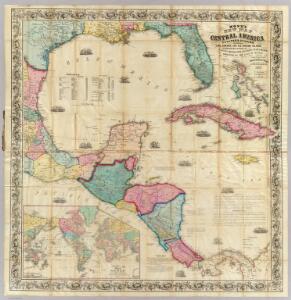 Monk's new map of Central America, Cuba, Florida &c.