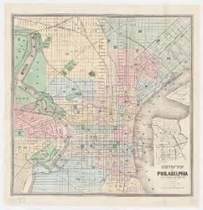 Barnes' map of Philadelphia : built portion of the city