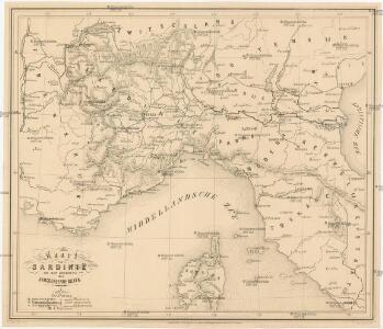 Kaart van Sardinië