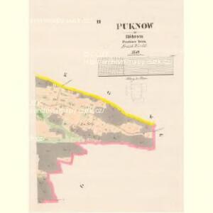 Puknow - c7716-1-003 - Kaiserpflichtexemplar der Landkarten des stabilen Katasters