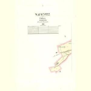 Wapenitz - c8327-1-001 - Kaiserpflichtexemplar der Landkarten des stabilen Katasters