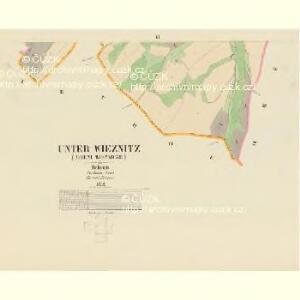 Unter Wieznitz (Dolni Wieznicze) - c1407-1-006 - Kaiserpflichtexemplar der Landkarten des stabilen Katasters