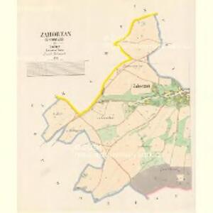 Zahorzan (Zahořani) - c9050-1-001 - Kaiserpflichtexemplar der Landkarten des stabilen Katasters