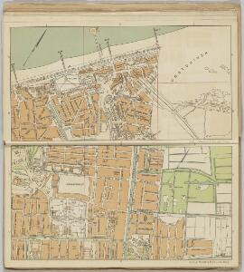 VII. Scheveningen (noord); VIII. Omtrek Plein 1813, uit: Plattegrond van Den Haag en Scheveningen