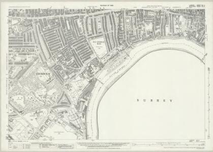 London (1915- Numbered sheets) VIII.2 (includes: Barnes; Chiswick St Nicholas; Hammersmith) - 25 Inch Map