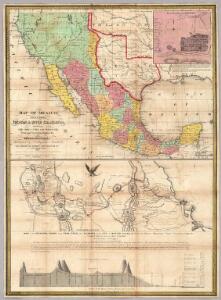 Map Of Mexico, Including Yucatan & Upper California.