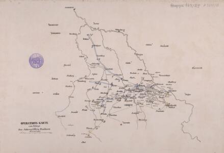 Operations-Karte zum Feldzuge des Jahres 1761 in Sachsen
