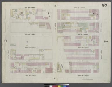Plate 97: Map bounded by West 47th Street, Sixth Avenue, West 42nd Street, Eighth Avenue